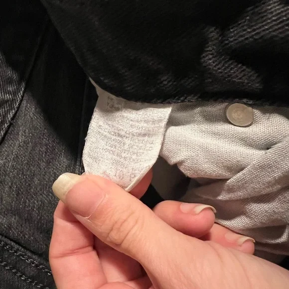 VINTAGE 80s Lee Charcoal Denim Pants - Picture 6 of 6